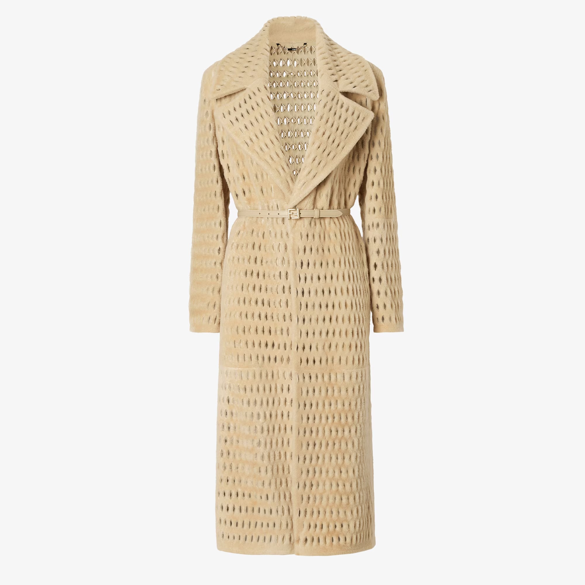 米色翸羊毛外套